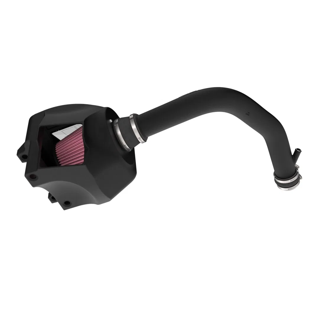 63-1586 – K&N FILTER Cold Air Intake, Black Polyethylene Tube Red Filter With Heat Shield - view 3